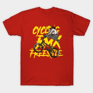 cycling bmx freestyle vector badge T-Shirt